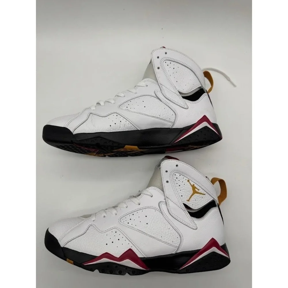 Air Jordan 7 Retro Cardinal 2022 White Red Black Bronze Mens Size 13 CU9307-106